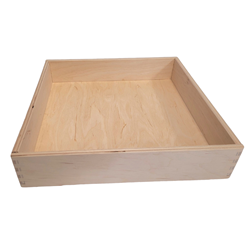 Houten speelbak (25x25x5 cm)