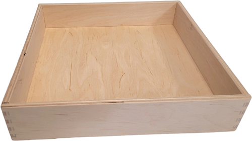 Houten speelbak (25x25x5 cm)