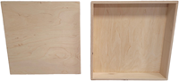 Houten speelbak met deksel (25x25x5 cm)-3