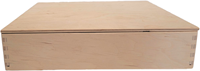 Houten speelbak met deksel (25x25x5 cm)-2