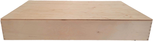 Houten speelbak met deksel (50x30x7 cm)-2