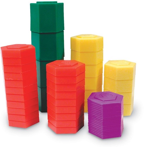 Learning Resources - Hexagram® Metric Weight Set (Set of 54)