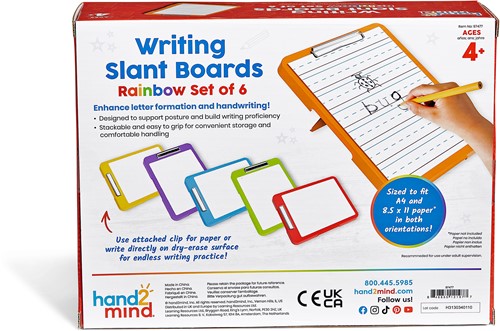 Learning Resources - Writing Slant Boards Rainbow Set of 6-2