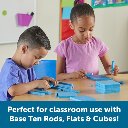Learning Resources - Plastic Base Ten Rods (Set of 50)-2