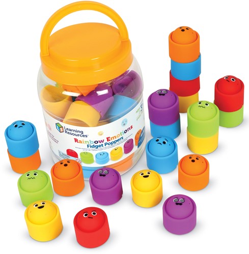 Learning Resources - Rainbow Emotions Fidget Poppers Set of 24