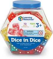 Learning Resources - Dice In Dice, Set of 72-3