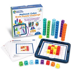 Learning Resources - MathLink® Cubes Brain Puzzle Challenge