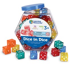 Learning Resources - Dice In Dice, Set of 72