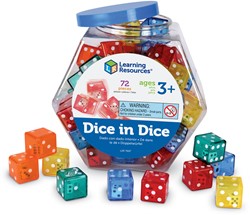 Learning Resources - Dice In Dice, Set of 72