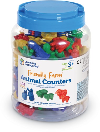 Learning Resources - Friendly Farm® Animal Counters (Set of 144)