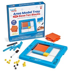 Learning Resources - Area Model Tray with Base Ten Blocks
