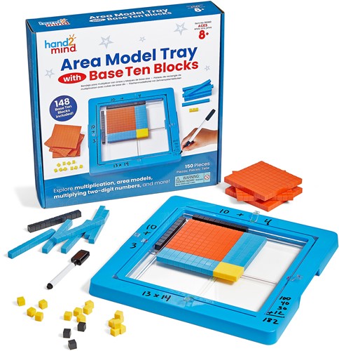 Learning Resources - Area Model Tray with Base Ten Blocks