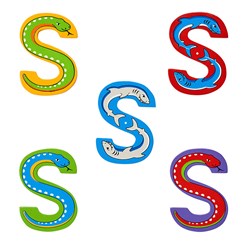 Lanka Kade - Hoofdletter S (assorti geleverd)