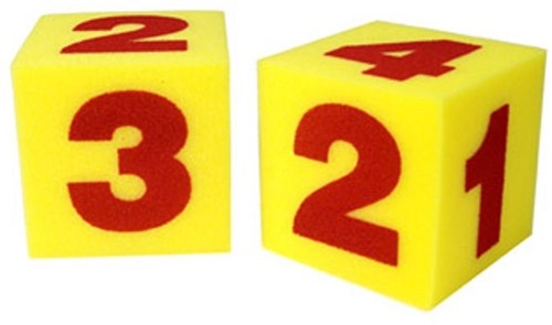 Learning Resources - Giant Soft Number Cubes (Set of 2)