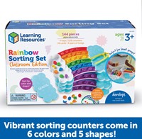 Learning Resources - Rainbow Sorting Trays Classroom Edition (Set of 4)-2