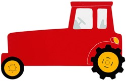Lanka Kade - Naambord Rode Tractor (max. 6 letters)