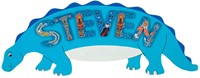 Lanka Kade - Naambord Blauwe Dinosaurus (max. 7 letters)-2