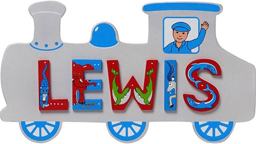 Lanka Kade - Naambord Kleine Zilveren Trein (max. 5 letters)-2