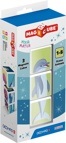 Geomag Magicube Mix & match Ocean animals 3 pcs