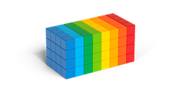 Geomag Magicube Cubes Recycled Bulk 8C 128 pcs