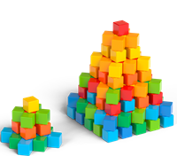 Geomag Magicube Cubes Recycled Bulk 8C 128 pcs-3