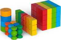 Geomag Magicube Recycled Blocks Bulk 164-delig | Magnetisch speelgoed voor scholen & kinderopvang - 1-5 jaar