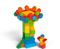 Geomag Magicube Recycled Blocks Bulk 164-delig | Magnetisch speelgoed voor scholen & kinderopvang - 1-5 jaar-3