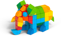 Geomag Magicube Recycled Blocks Bulk 164-delig | Magnetisch speelgoed voor scholen & kinderopvang - 1-5 jaar-2