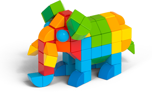 Geomag Magicube Recycled Blocks Bulk 164-delig | Magnetisch speelgoed voor scholen & kinderopvang - 1-5 jaar-2