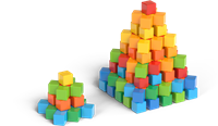 Geomag Magicube Cubes Recycled Bulk 8C 128 pcs-2