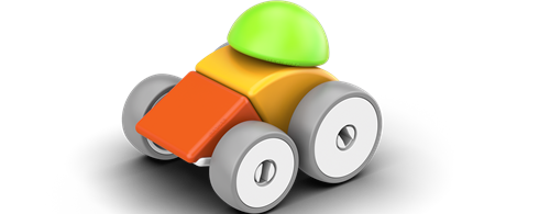 Geomag Magicube Cars Recycled 10-delig | Magnetisch speelgoed voertuigen | 1-5 jaar-3