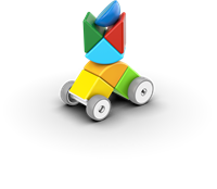 Geomag Magicube Cars Recycled 13-delig | Magnetisch voertuigspeelgoed 1-5 jaar-2