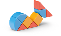 Geomag Magicube Blocks & Cards Recycled 16-delig | Educatief magnetisch speelgoed 1-5 jaar-3