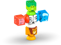 Geomag Magicube Stacking Safari 10-delig | Magnetisch speelgoed | 1-5 jaar-2
