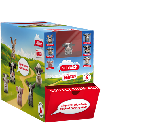 Schleich CDU 24 pcs mini MATES Series 1 Blind Pack-2