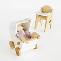 LTV - Dolls House Nursery & Baby Set - FSC 100%-3