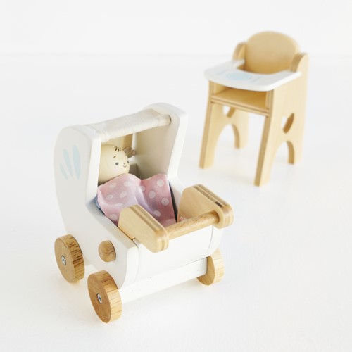 LTV - Dolls House Nursery & Baby Set - FSC 100%-3
