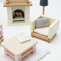 LTV - Wooden Dolls house Living Room - FSC 100%-2