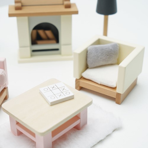 LTV - Wooden Dolls house Living Room - FSC 100%-2