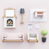 LTV - Wooden Dolls house Living Room - FSC 100%-3