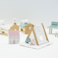 LTV - Wooden Dolls house Child's Bedroom Furn - FSC 100%-2