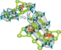 Geomag Mechanics Gravity Recycled Combo Race & Loop 197  pcs-2
