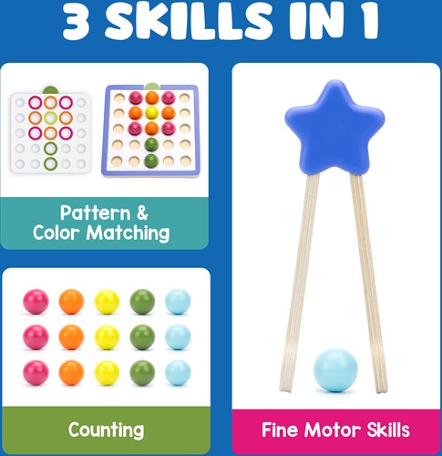 Learning Resources - Pattern & Sequencing Wooden Board-3
