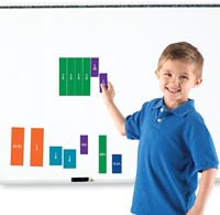 Learning Resources - Double-Sided Magnetic Demonstration Rainbow Fraction® Squares-3