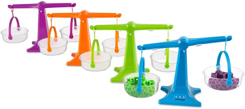 Learning Resources - Nestable Pan Balances, Set of 4