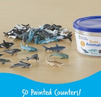 Learning Resources - Ocean Animals Counters (Set of 50)-3