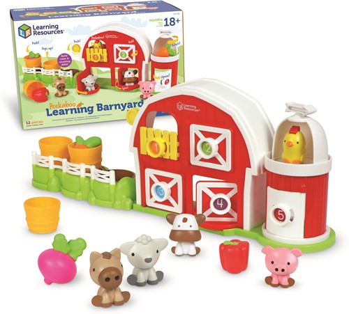 Learning Resources - Peekaboo Learning Barnyard Playset