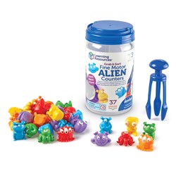 Learning Resources - Grab & Sort Fine Motor Alien Counters