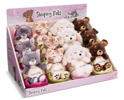 NICI - CDU 12 pcs Sleeping Pets 12cm Recycled
