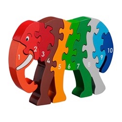 Lanka Kade - 1-10 puzzel - Olifant (10)